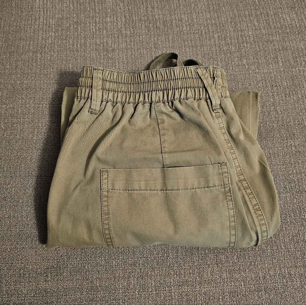Sundance Olive Green Boho Floral Embroidered High Rise Cargo Pants Size 2 - Picture 7 of 7